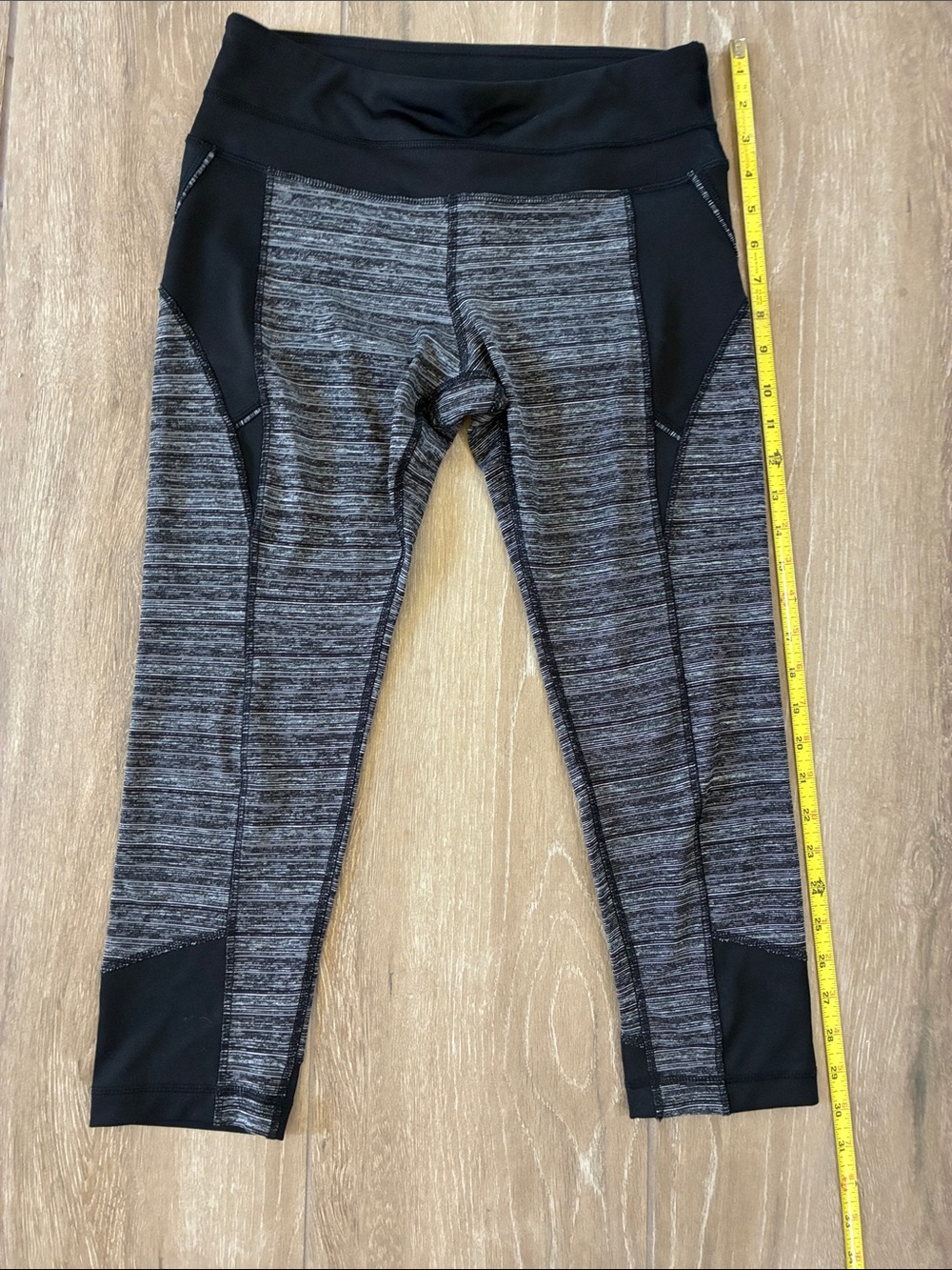 Active Life Girls Black & Gray Space-Dye Leggings